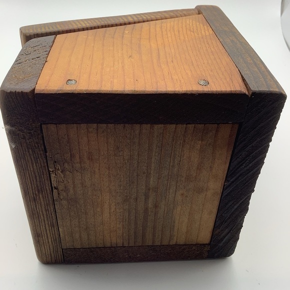 Vintage Wood Salt Box - Picture 10 of 12